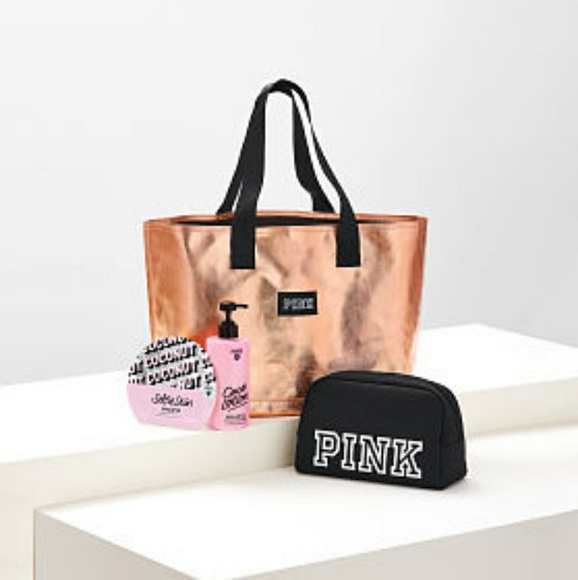 PINK Victoria's Secret Handbags - Rose Gold VS PINK bag